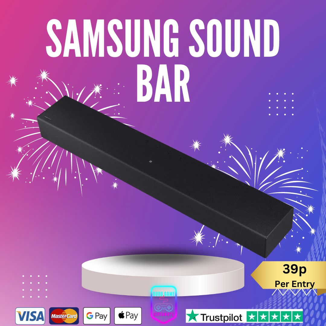 Win a Sounbar with Good Game Giveaways UK Competition site